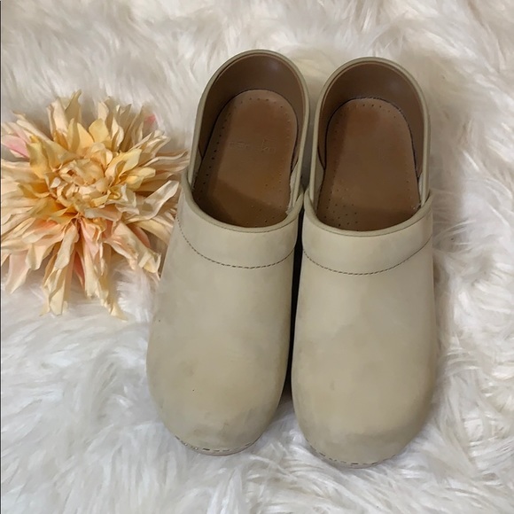 cream clogs